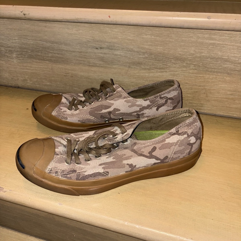Converse Jack Purcell Desert Camo Safari Canvas Shoes 139805C Men's Size 8.5